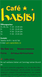 Mobile Screenshot of cafe-habibi.de